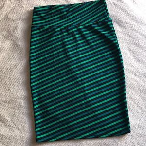 Lularoe Striped Cassie Skirt